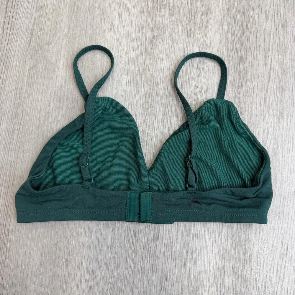 Huha Triangle Bra Green Medium Mineral Wireless Comfort Bralette